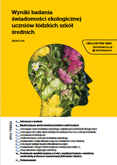 Okładka: Wyniki badania świadomości ekologicznej uczniów łódzkich szkół średnich